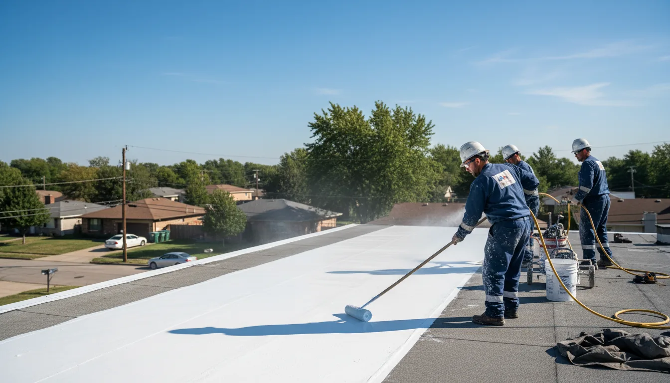Commercial roof coating in Bourbon, MO near me